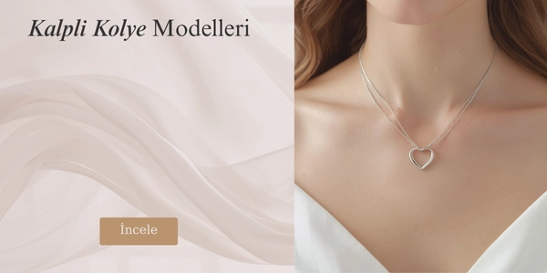 Gümüş Klapli Kadın Kolye Modelleri