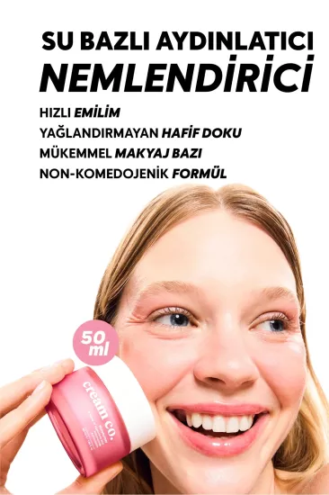 Cream Co. Su Bazlı Aydınlatıcı Nemlendirici Yüz Kremi 50 ml