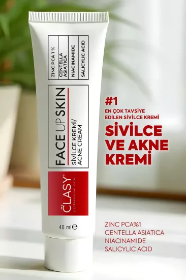 Clasy Care Face Up Skin Kremi 40 ml | Leke ve İz Karşıtı Cilt Bakım Kremi