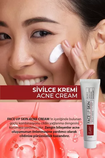 Clasy Care Face Up Skin Kremi 40 ml | Leke ve İz Karşıtı Cilt Bakım Kremi