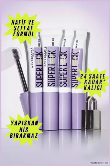 Maybelline Super Lock Brow Glue – Kaş Sabitleyici Maskara