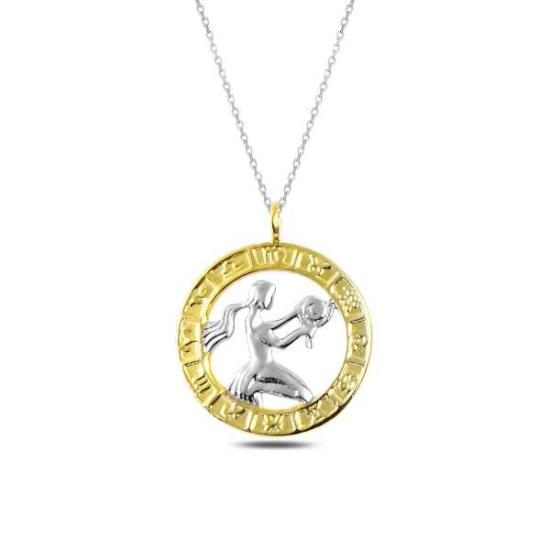 ​Gümüş Gold Başak Burcu Kolye