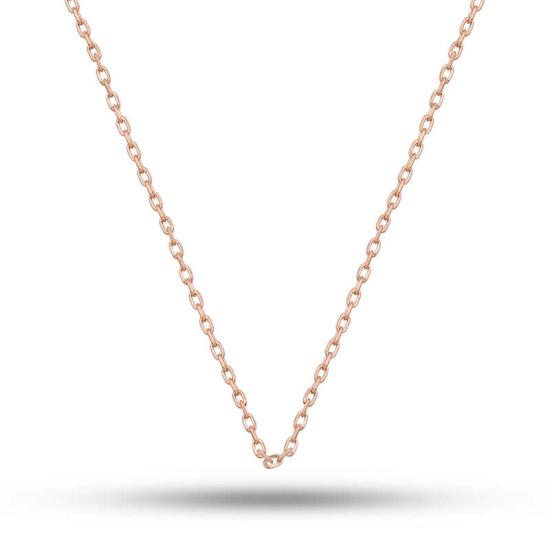 Gümüş Rose 0.30 Mikron 50 Cm Forse Kadın Zincir